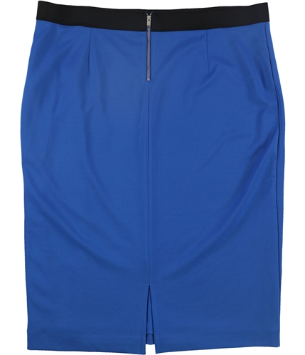 Alfani Womens Scuba Pencil Skirt bluecrest XS