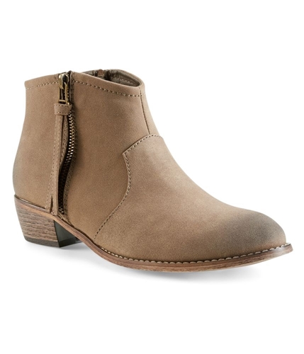 Aeropostale Womens Ankle Bootie Comfort Boots tan 8