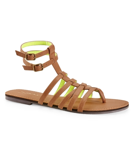 Aeropostale Womens Neon Strappy Comfort Sandals 213 7