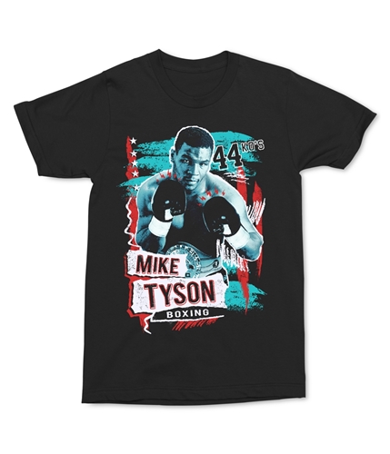 Fruit of the Loom Mens Mike Tyson Boxing Graphic T-Shirt black S