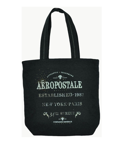 Aeropostale Womens Embellished Shoulder Handbag Purse charcoalgray
