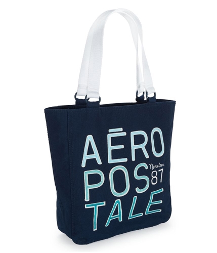 Aeropostale Womens Messenger Book Tote Handbag Purse navyni