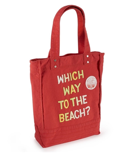 Aeropostale Womens Which Way To The Beach? Tote Handbag Purse 040