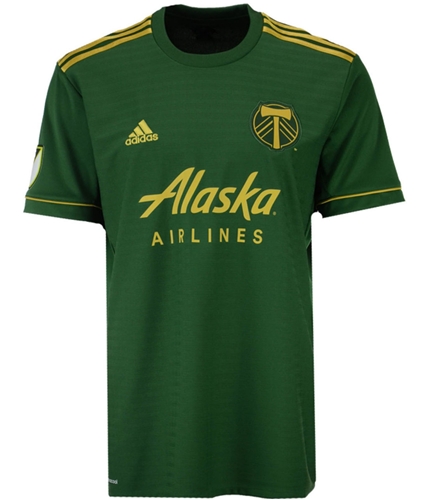 Adidas Mens Portland Timbers Jersey greengold S