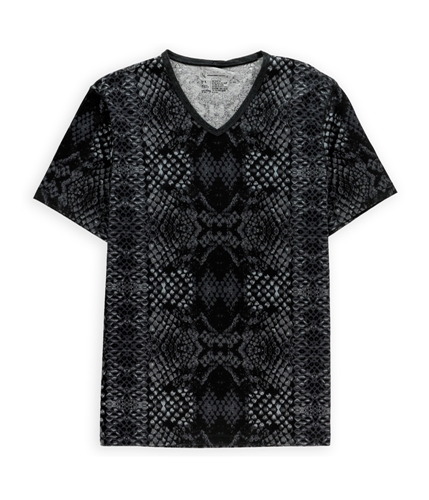 I-N-C Mens Crocodile Embellished T-Shirt black M