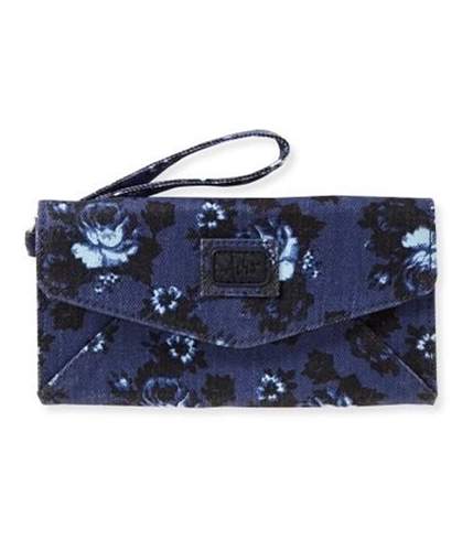 Aeropostale Womens Painted Floral Checkbook Wallet 402 One Size