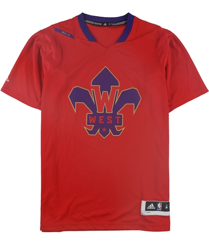 Adidas Mens West NOLA*14 Jersey red S
