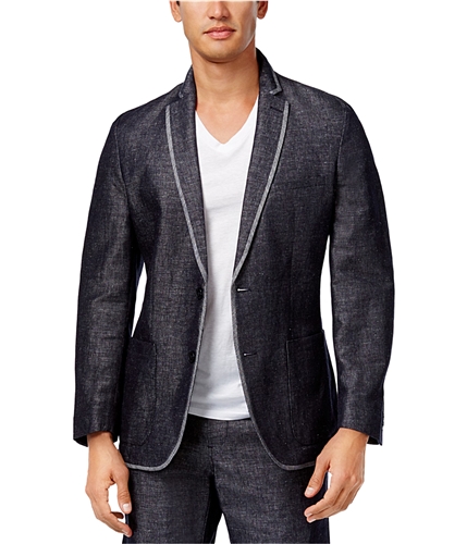 I-N-C Mens Speckled Two Button Blazer Jacket indigoblazer XL