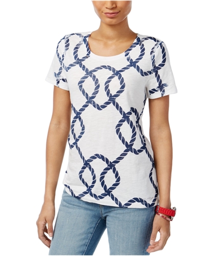 Tommy Hilfiger Womens Rope Graphic T-Shirt 118 L