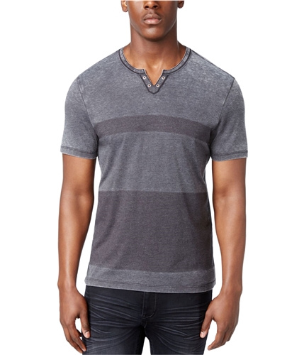 I-N-C Mens Colorblock Fade Basic T-Shirt darklead S