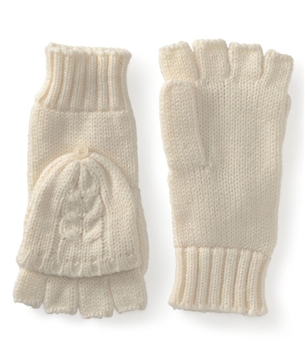 Aeropostale Womens Cable Knit Mitten Gloves 107 One Size