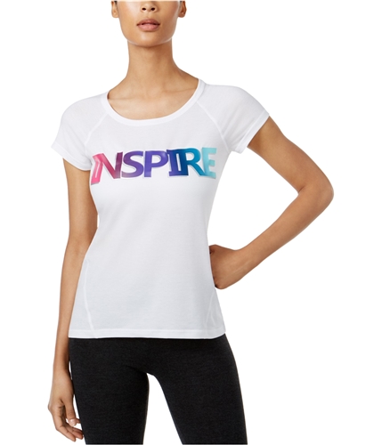 Ideology Womens Inspire Graphic T-Shirt brightwhite XS