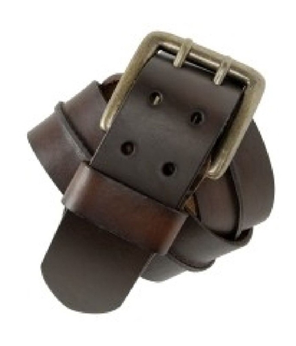 Aeropostale Mens Center Strip Leather Belt mediumbrown S