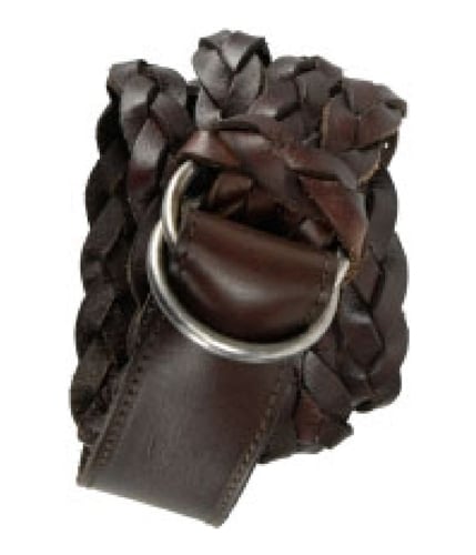 Aeropostale Womens Leather Braided Belt mediumredbrown S