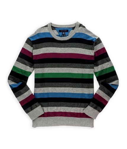 Tommy Hilfiger Mens Multi Color Striped Pullover Sweater 004 XL
