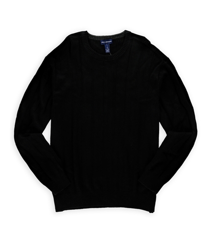 John Ashford Mens Ribbed Knit Pullover Sweater deepblack XL