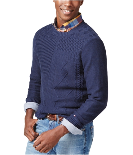 Tommy Hilfiger Mens Cornelius Pullover Sweater navy 2XL