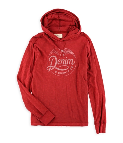 Ralph Lauren Mens Hooded Graphic T-Shirt red S
