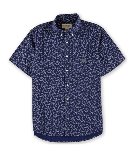 Ralph Lauren Mens Floral Button Up Shirt blue L