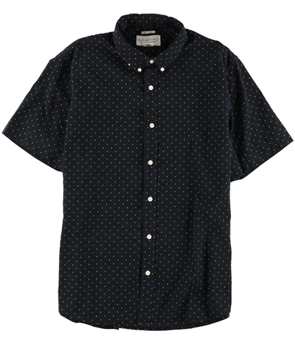 Ralph Lauren Mens Printed Button Up Shirt black XL
