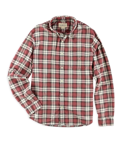 Ralph Lauren Mens Cotton Oxford Button Up Shirt red S