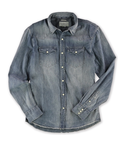 Ralph Lauren Mens Slim-Fit Western Button Up Shirt island S