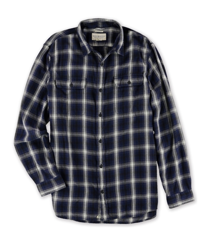 Ralph Lauren Mens Oversize Workshirt Button Up Shirt blueplaid S