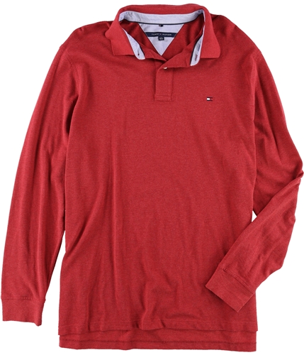 Tommy Hilfiger Mens Classic Rugby Polo Shirt red 3XLT