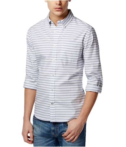 Tommy Hilfiger Mens Honu Stripe Button Up Shirt 404 2XL