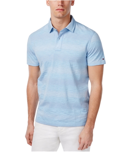 Tommy Hilfiger Mens Heathered Rugby Polo Shirt 466 2XL