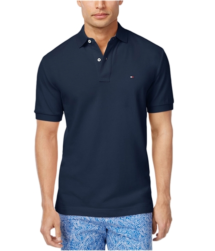 Tommy Hilfiger Mens Ribbed Rugby Polo Shirt 406 L