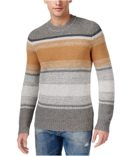 Tommy Hilfiger Mens Stanley Striped Knit Sweater 453 S
