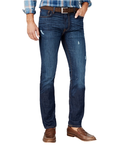 Tommy Hilfiger Mens Dark Vessel Slim Fit Jeans 409 36x34
