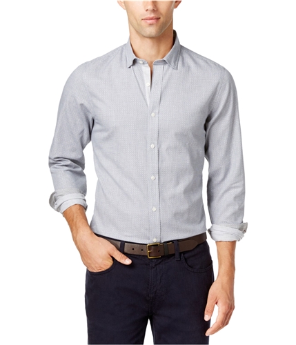 Tommy Hilfiger Mens Print Button Up Shirt 513 S