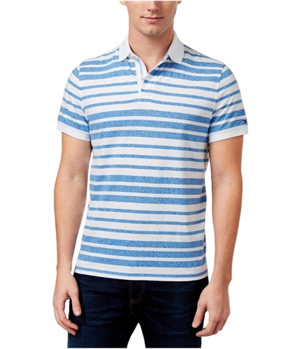 Tommy Hilfiger Mens Striped Rugby Polo Shirt 421 S
