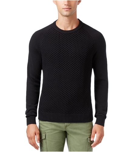 Tommy Hilfiger Mens Textured Pique Knit Sweater 043 S