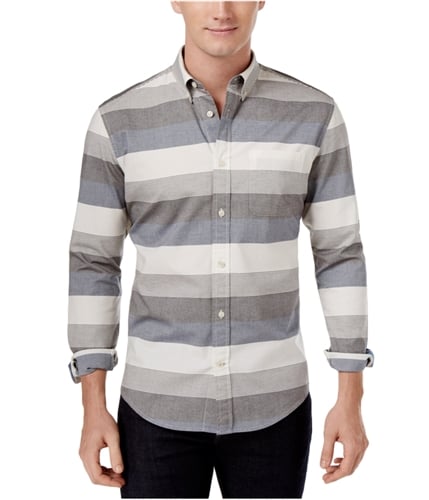 Tommy Hilfiger Mens Bernard Striped Button Up Shirt 118 2XL