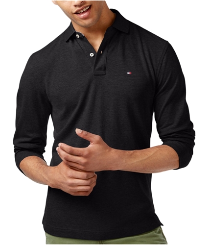 Tommy Hilfiger Mens Ribbed Rugby Polo Shirt 078 S