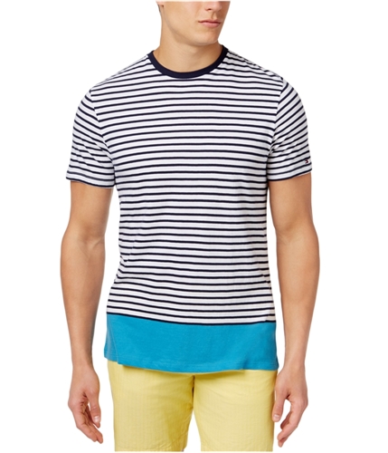 Tommy Hilfiger Mens Stripe Basic T-Shirt 416 S