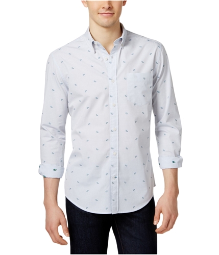 Tommy Hilfiger Mens Paisley Button Up Shirt 420 XL