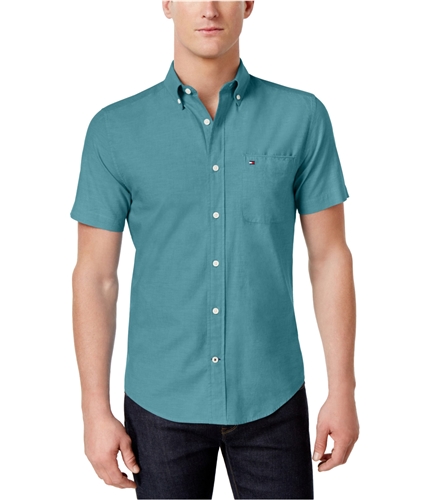 Tommy Hilfiger Mens Wainwright Button Up Shirt 420 2XL