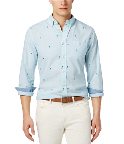 Tommy Hilfiger Mens Critter Button Up Shirt 464 M