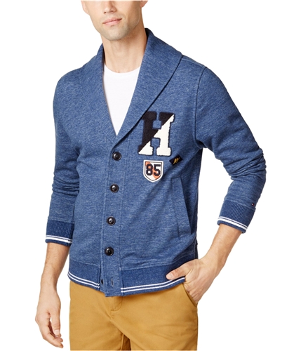 Tommy Hilfiger Mens Patch Cardigan Sweater 431 S