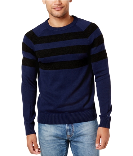 Tommy Hilfiger Mens Striped Pullover Sweater 409 S