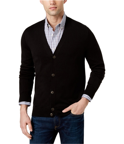 Tommy Hilfiger Mens Signature Solid Cardigan Sweater 065 M
