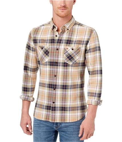 Tommy Hilfiger Mens Plaid Button Up Shirt 924 XL