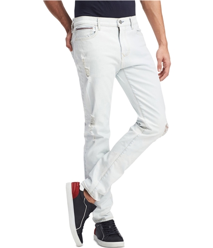 Buy a Tommy Hilfiger Mens Bleached Stretch Jeans | Tagsweekly