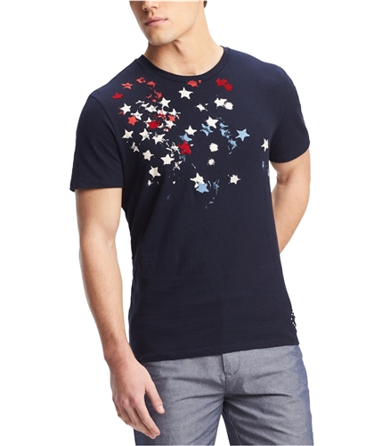 Tommy Hilfiger Mens Splatter Paint Graphic T-Shirt 416 M