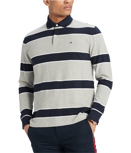 Tommy Hilfiger Mens Striped Rugby Polo Shirt 004 XS