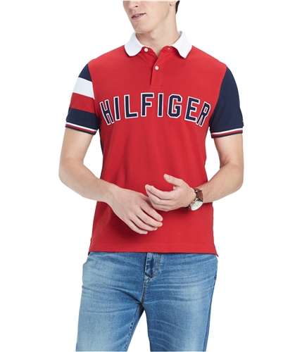 Buy Mens Tommy Hilfiger Color blocked Rugby Polo Shirt Online | TagsWeekly.com, TW2